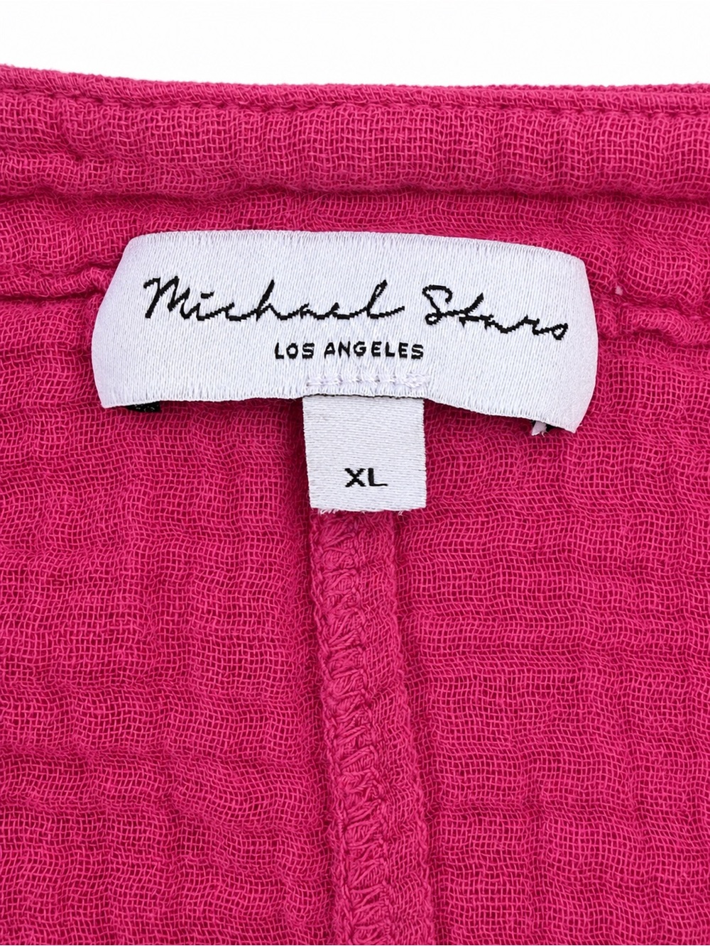 Michael Stars Fuchsia Gauze Surplice Top XL